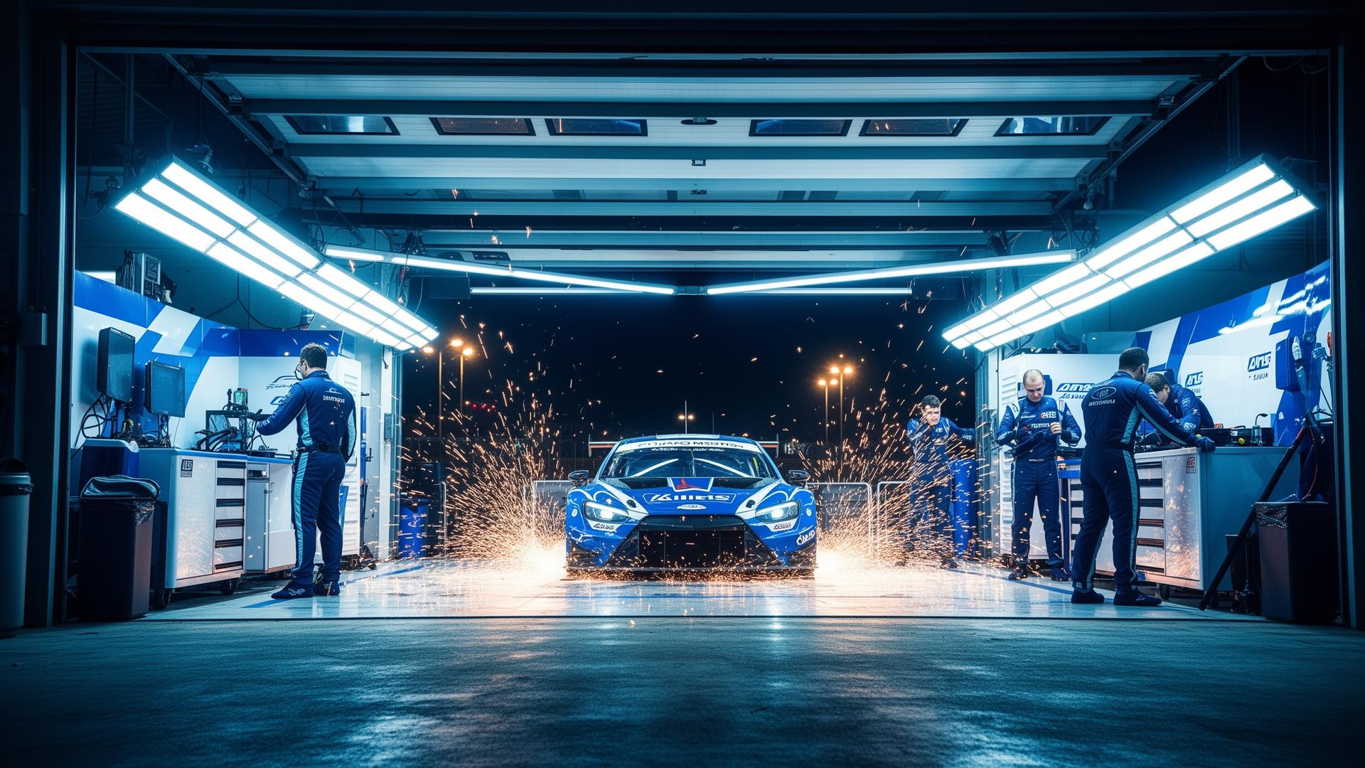 Racing pit garage